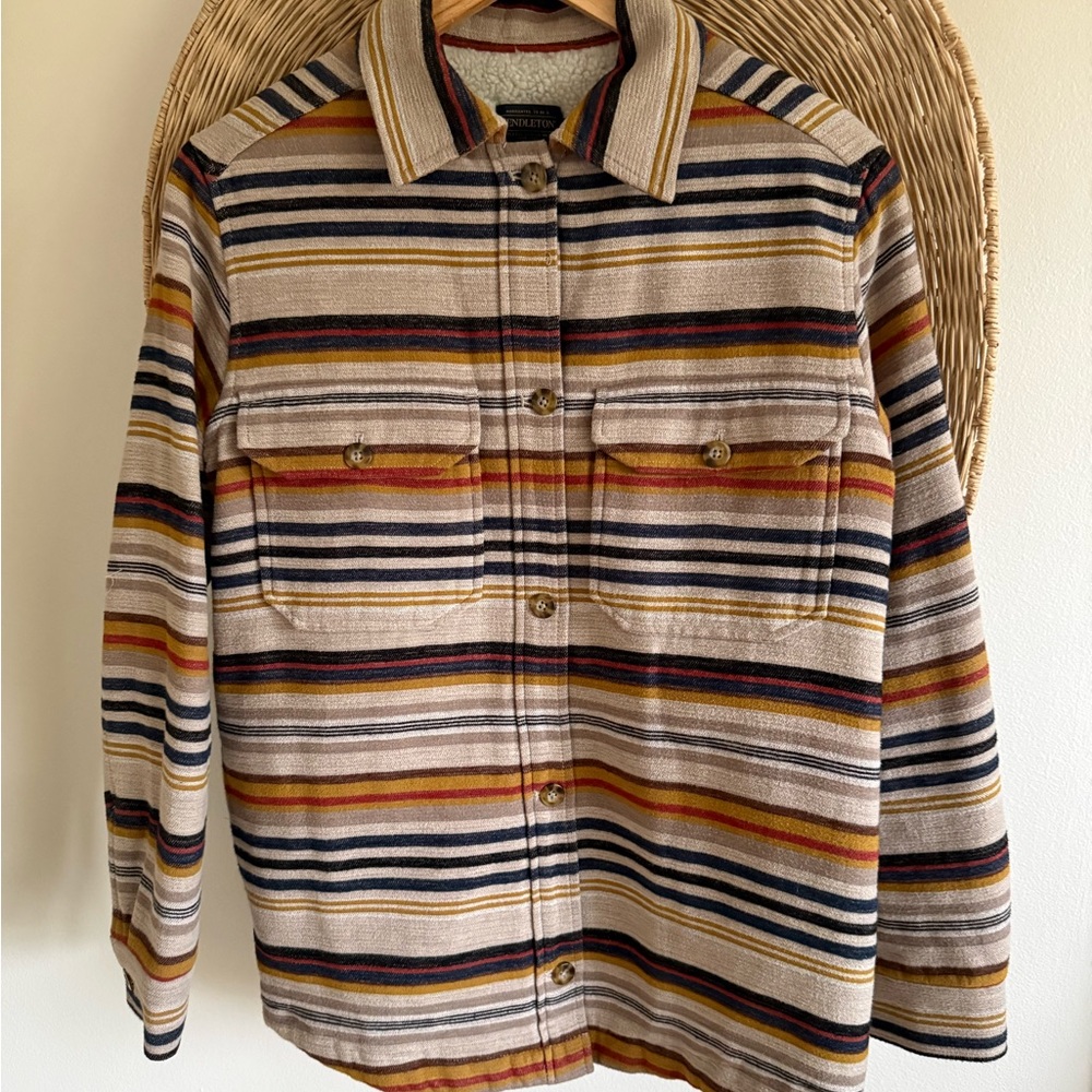 Pendleton Striped Utility Jacket - Multicolor - image 3